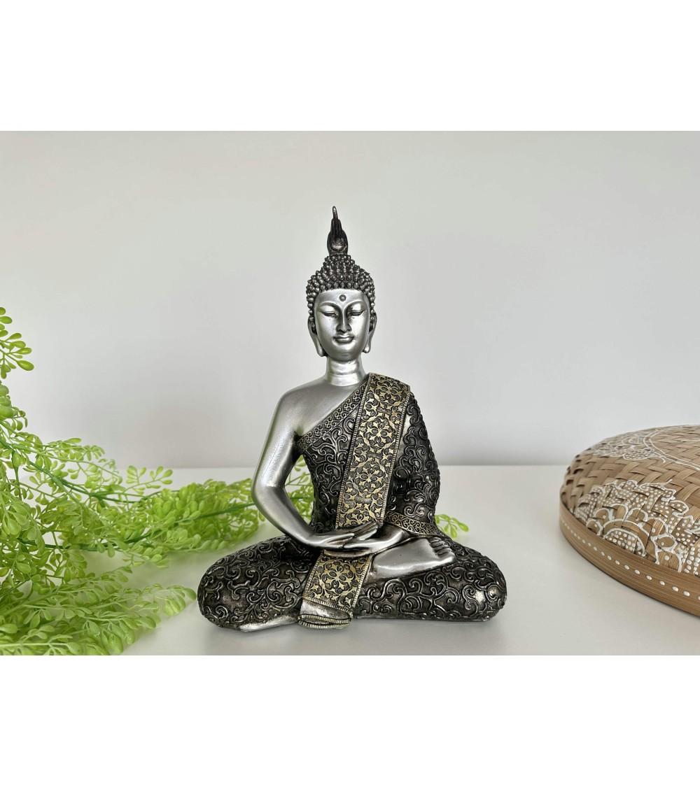 Dcasa Figura Buda De Suerte Sentado Resina Para Decoracion Dhyana
