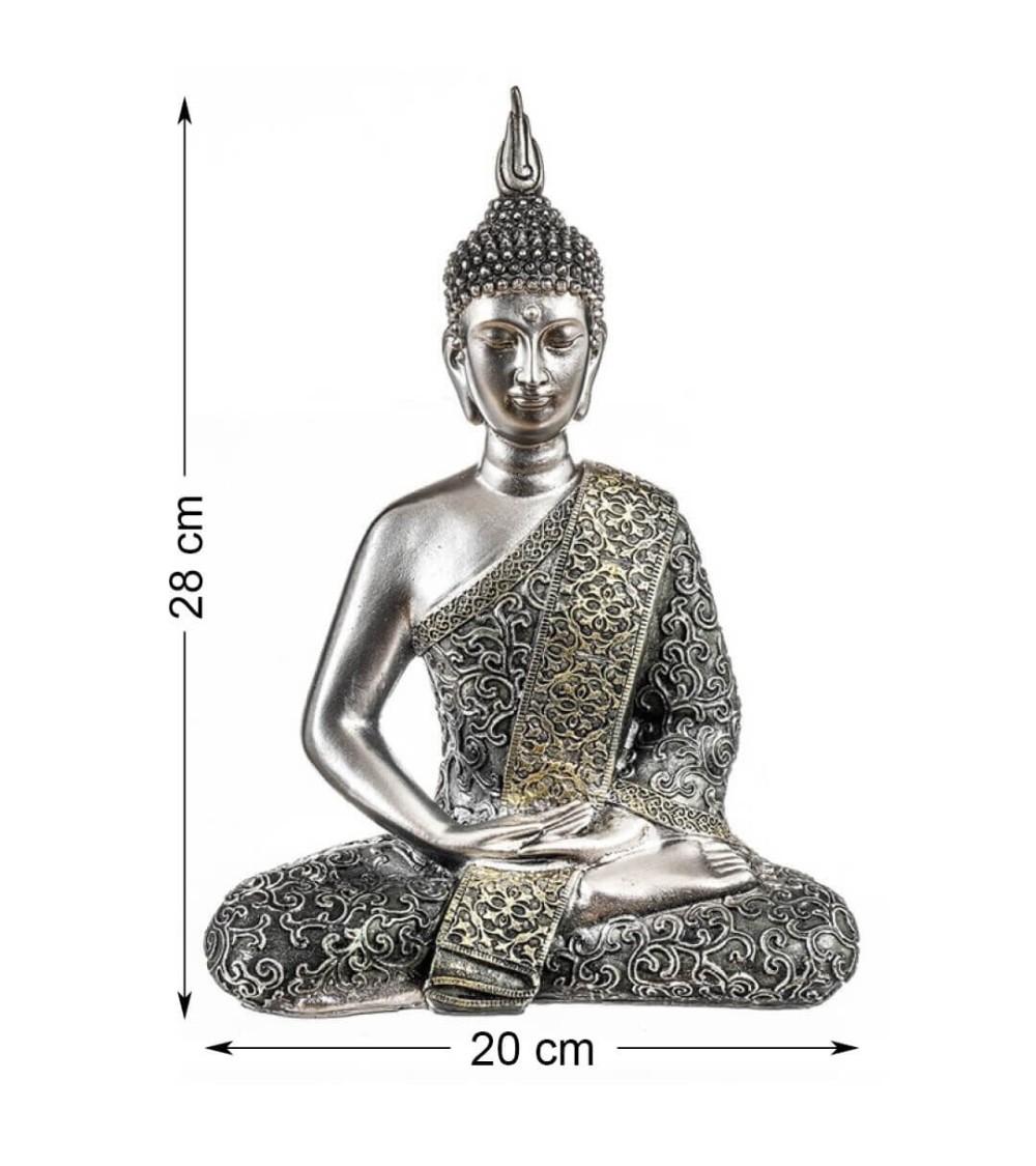 Dcasa Figura Buda De Suerte Sentado Resina Para Decoracion Dhyana