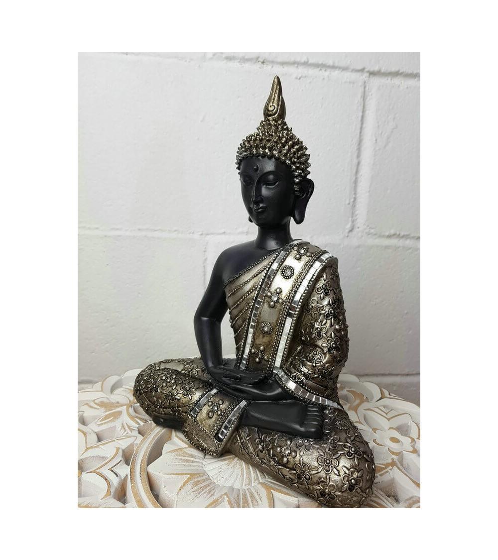 Dcasa Figura Buda De Suerte Sentado Resina Para Decoracion De Mesa