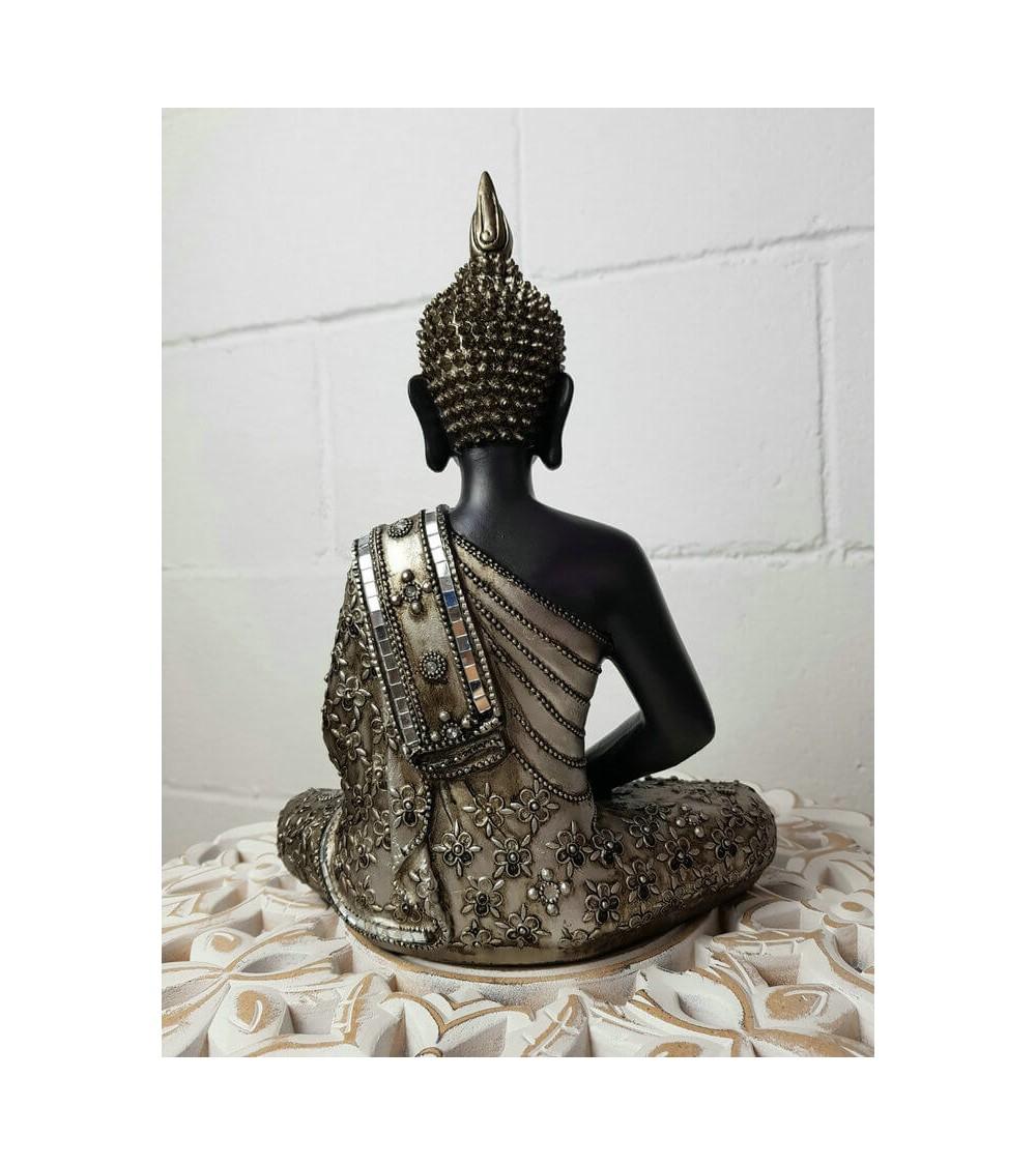 Dcasa Figura Buda De Suerte Sentado Resina Para Decoracion De Mesa