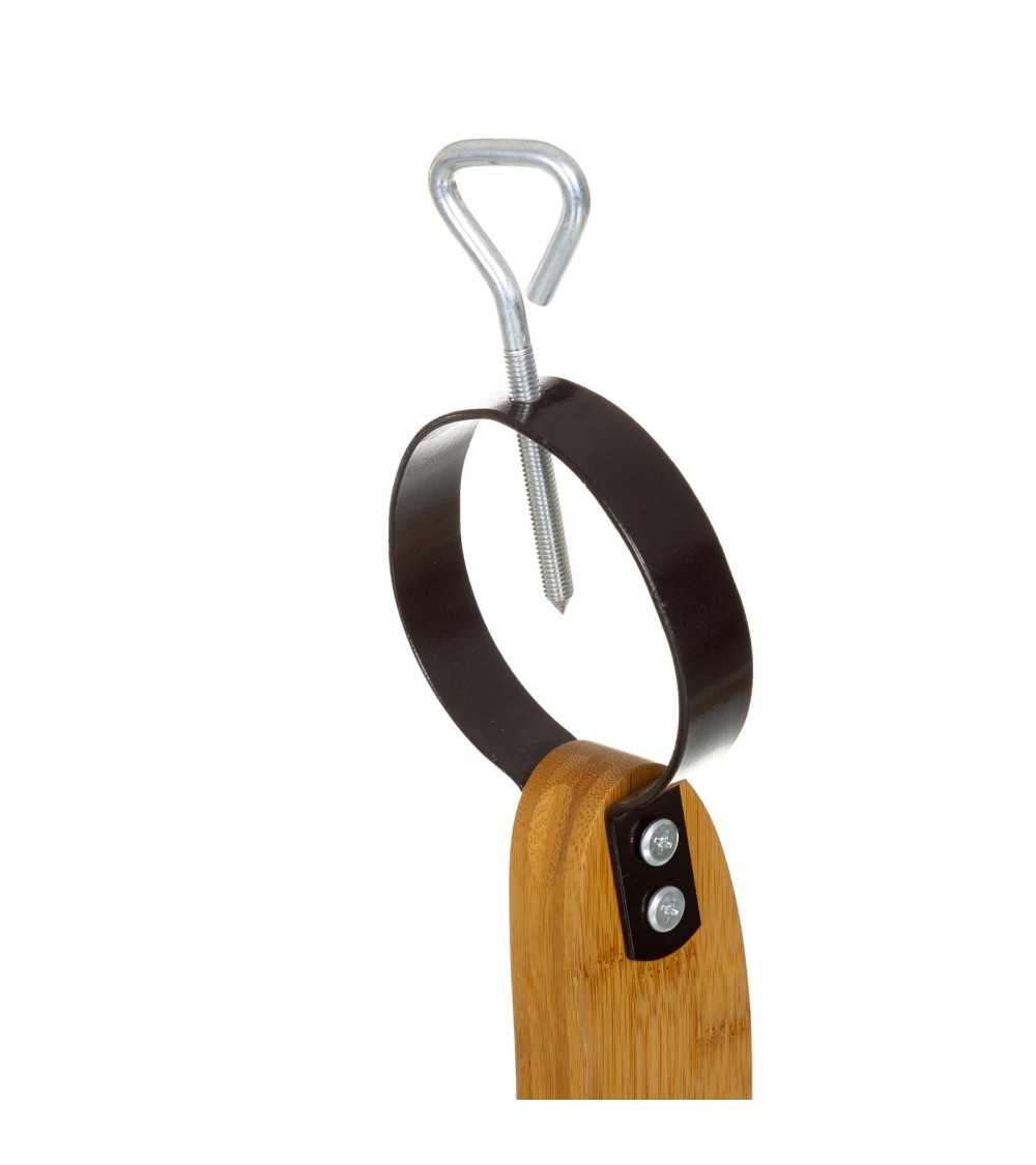 Dcasa Jamonero Marrón De Bambú Natural Para Mesa Cocina De 43x16x46 Cm