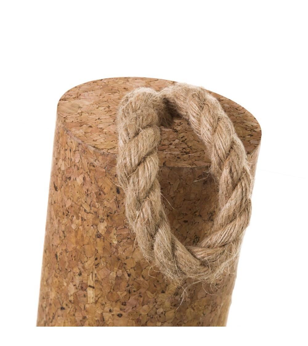 Dcasa Juego De 2 Topes De Puerta Geometrico De Cemento Marron