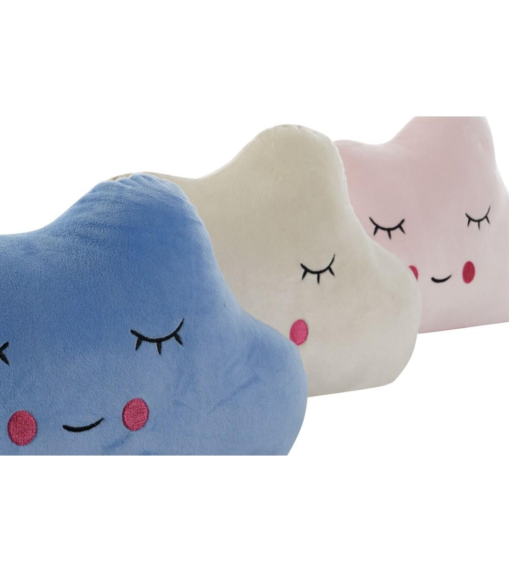 Dcasa Juego De 3 Cojines Relax Extrasuave En Forma De Nube Colores