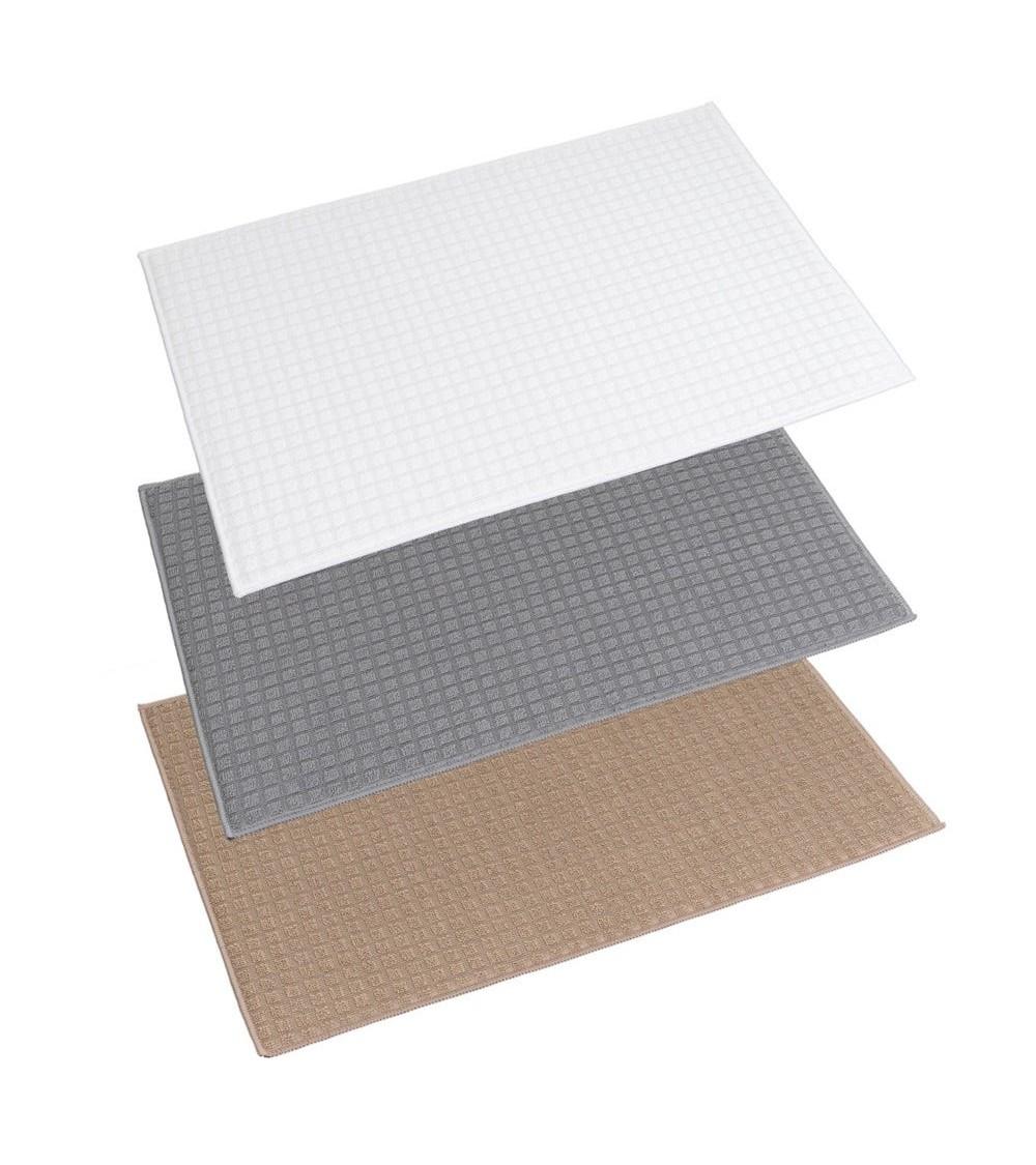 Dcasa Juego de 3 escurreplatos de poliester colores surtido de 51x39 cm