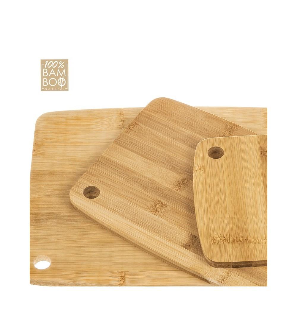 Dcasa Juego De 3 Tablas De Cortar De Bambú Natural Para Cocina