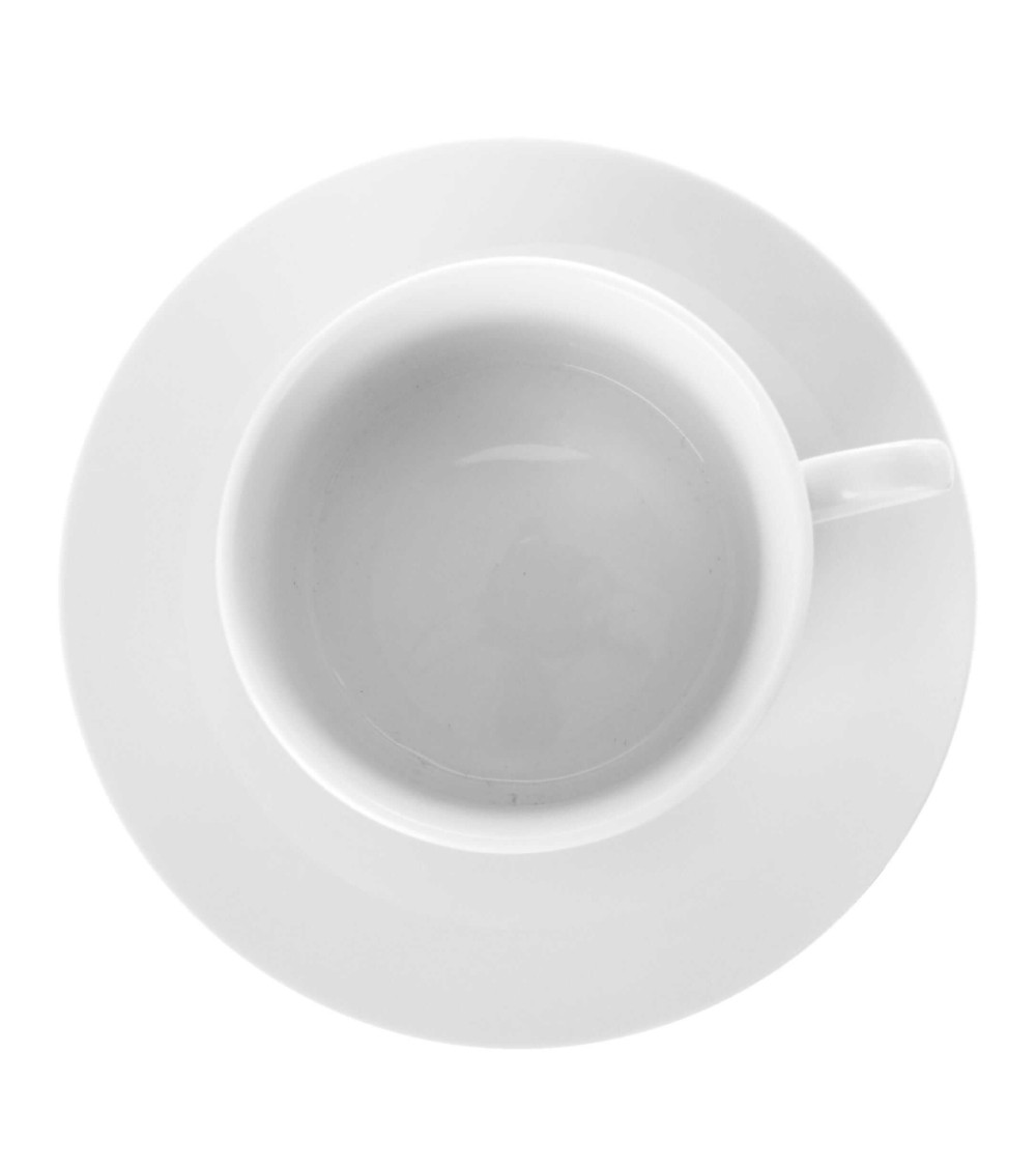 Dcasa Juego De 6 Taza Café Y Té Blancos De Porcelana