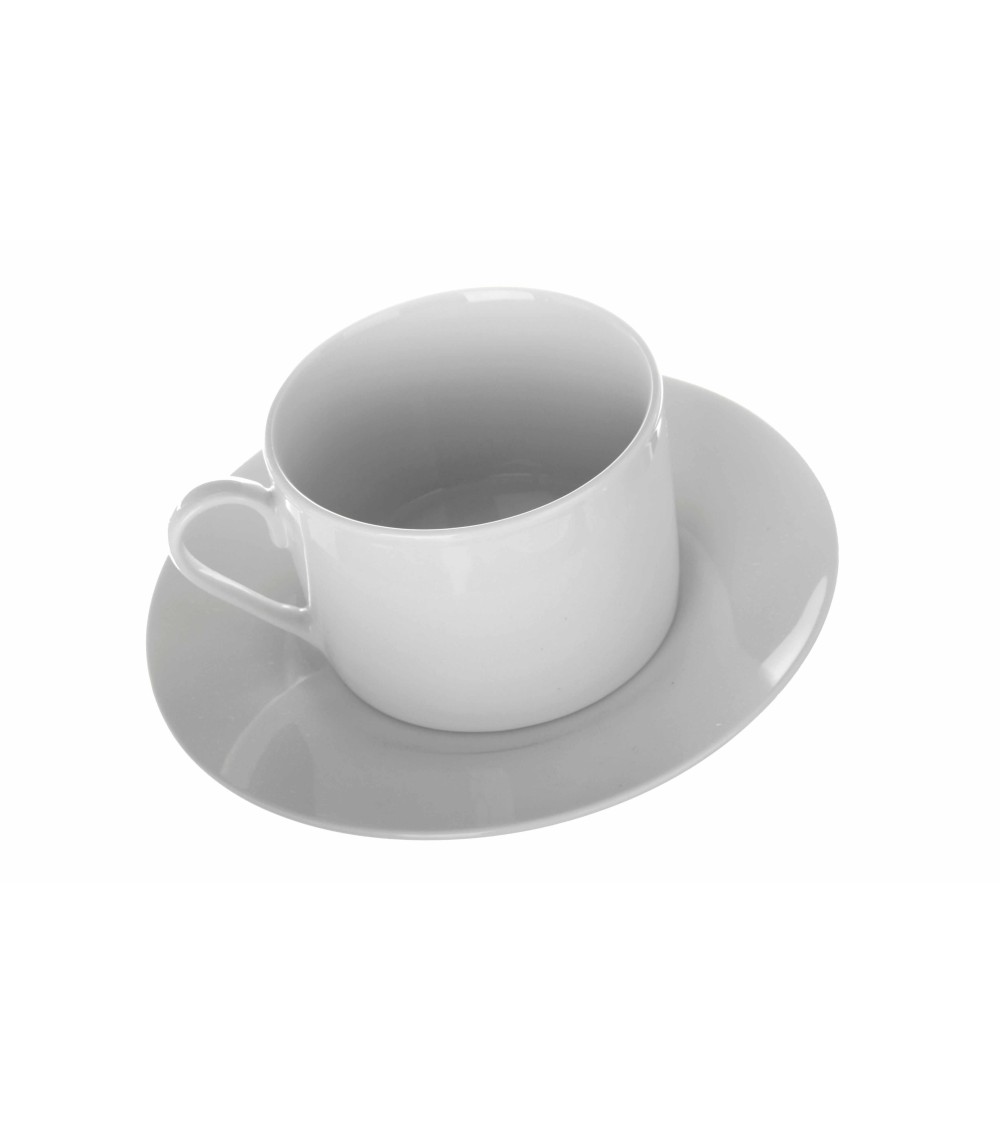 Dcasa Juego De 6 Taza Café Y Té Blancos De Porcelana