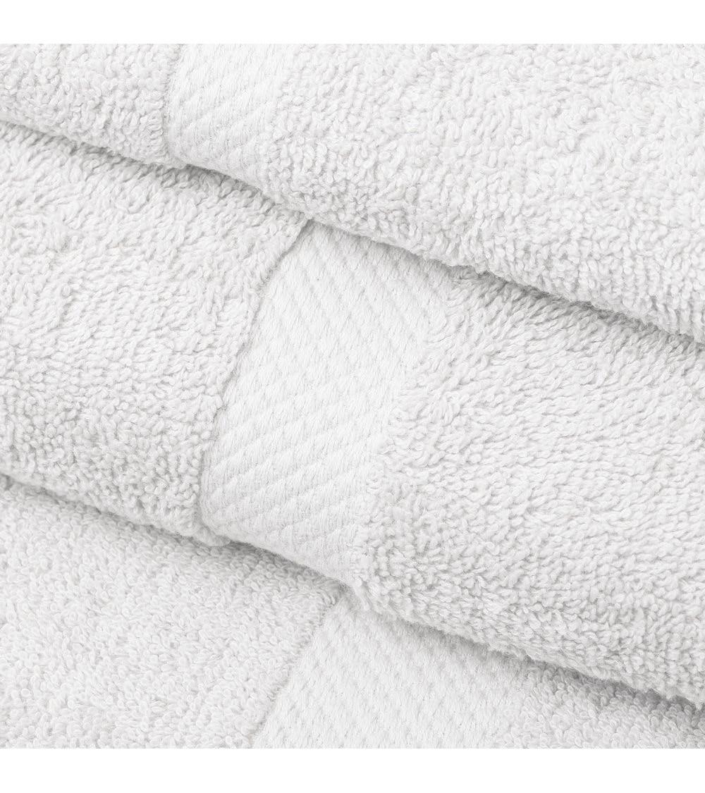 Dcasa Juego De 6 Toallas De Tocador Blancas De Algodón Natural De 30x50 Cm