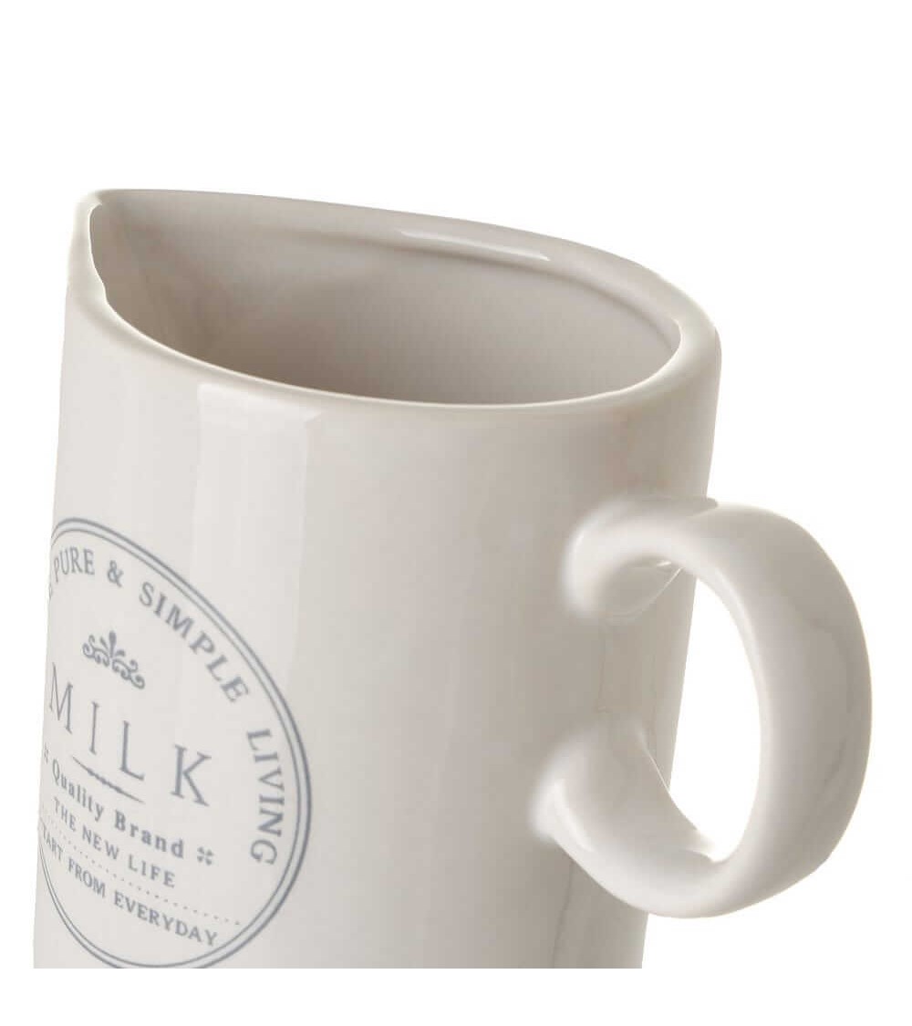 Dcasa Juego De Azucarero Y Lechera De Stoneware Blancos