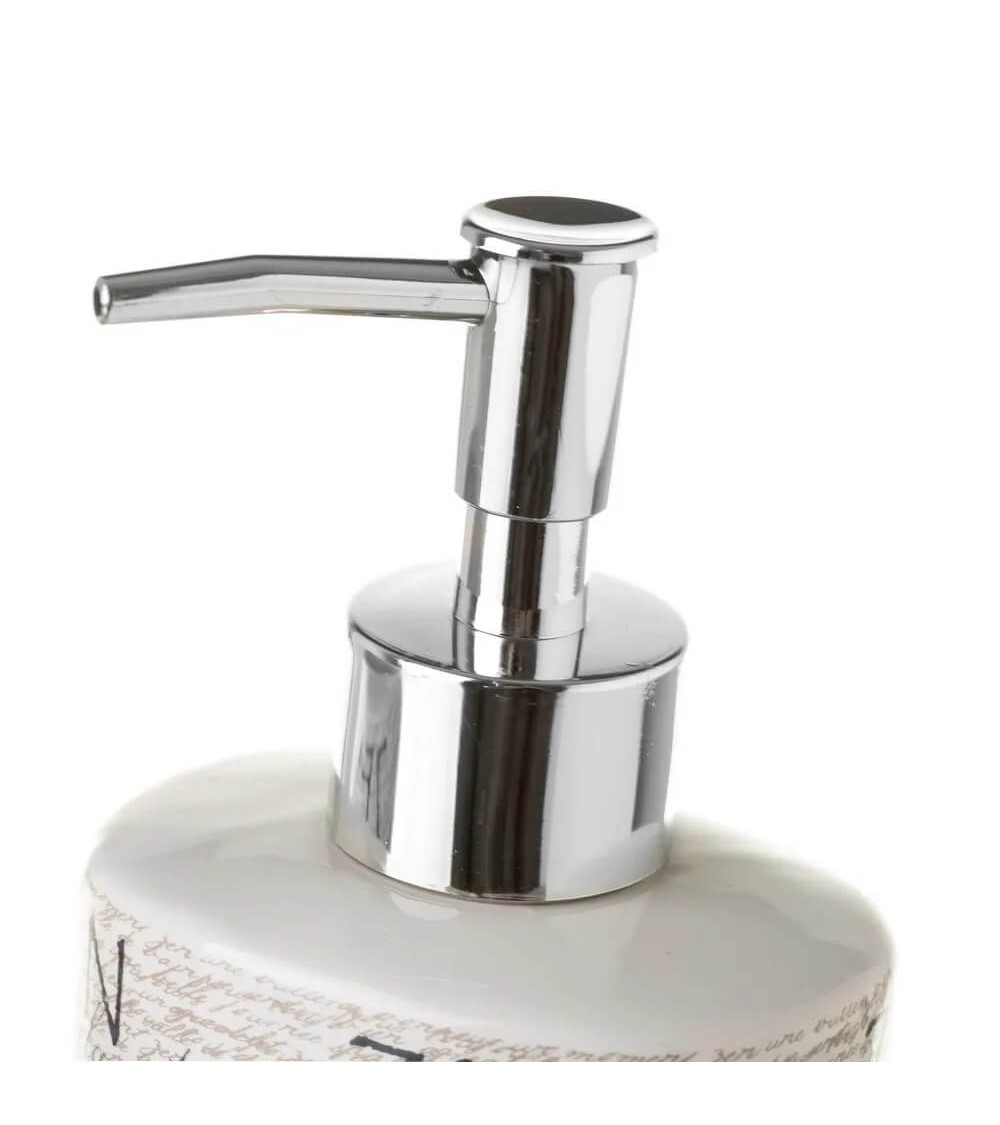 Dcasa Juego De Dispensador Y Portacepillos Zen De Cerámica Gris De 200 Ml