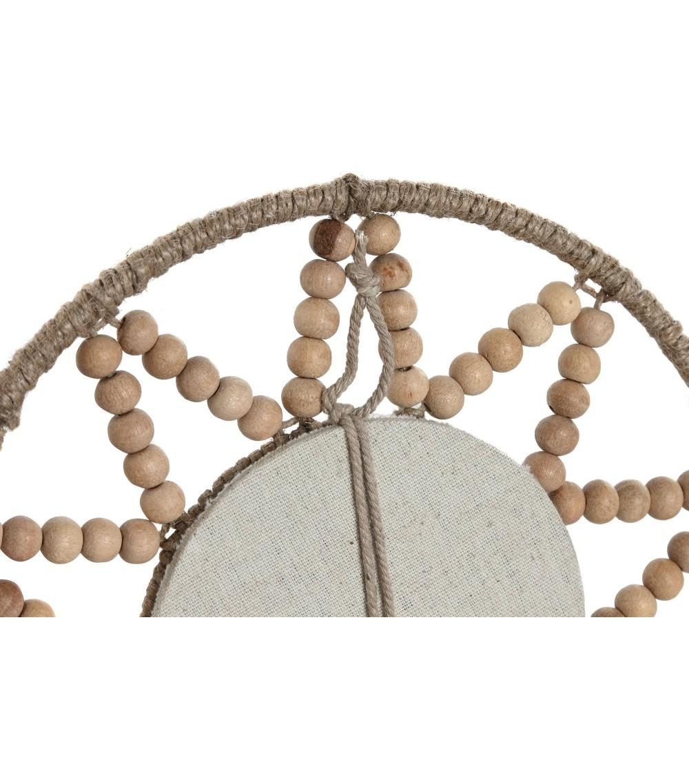 Dcasa Juegos De 3 Espejos De Pared Madera Natural Combinado 20 Cm X3