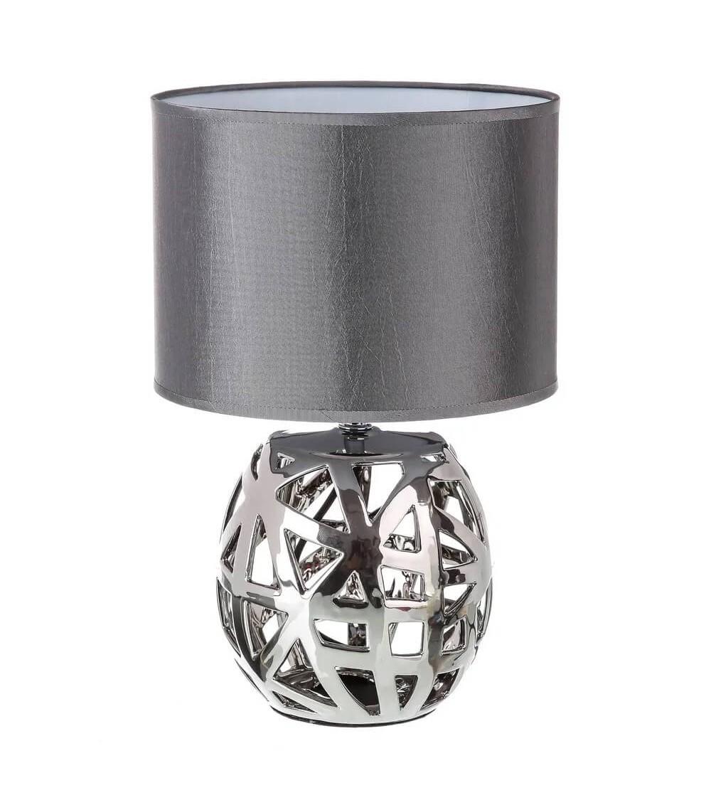 Dcasa Lámpara de mesa árabe plateada de cerámica para salón Arabia