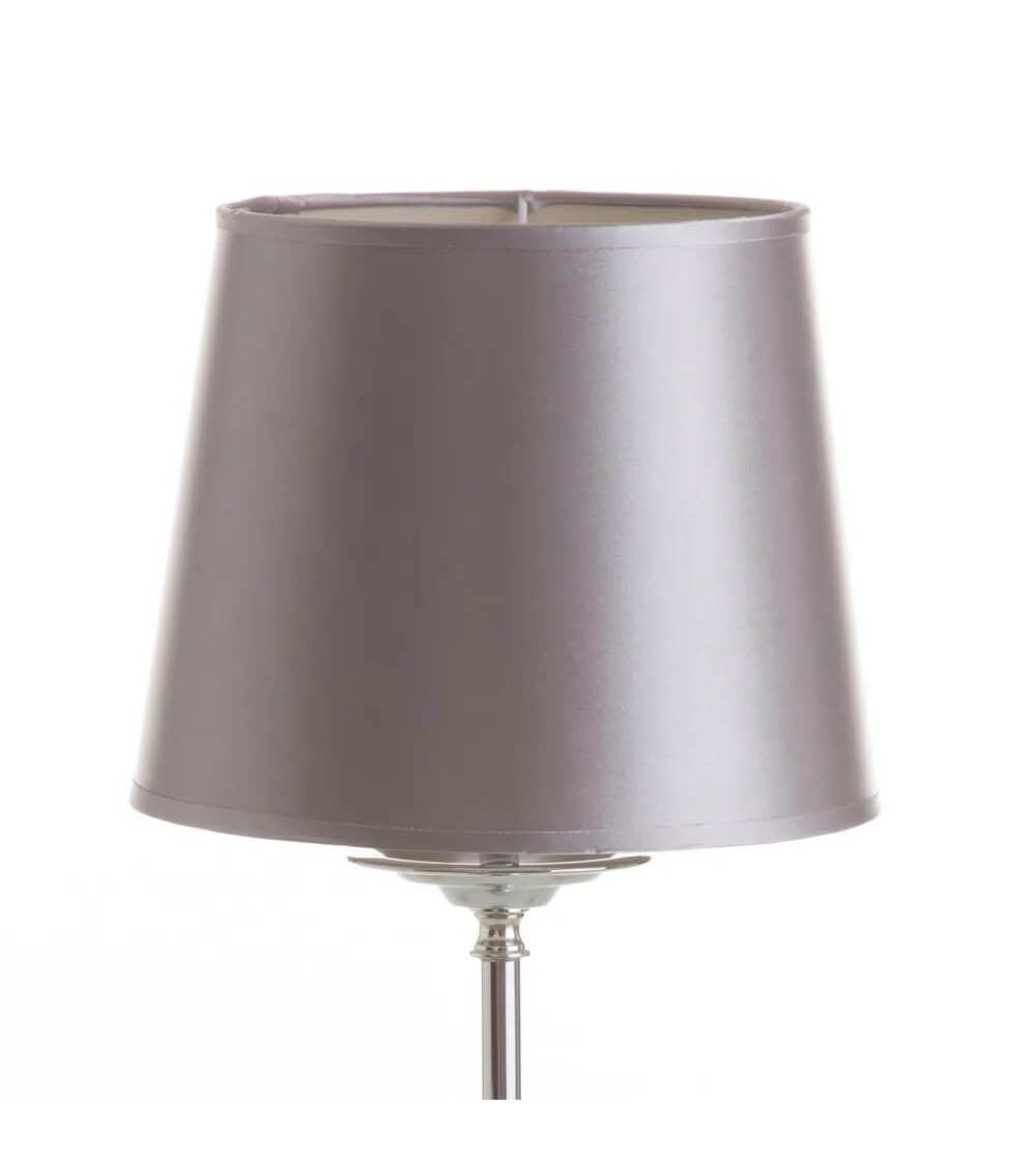 Dcasa Lámpara De Mesa De Porcelana Plateada De 45x22x22 Cm