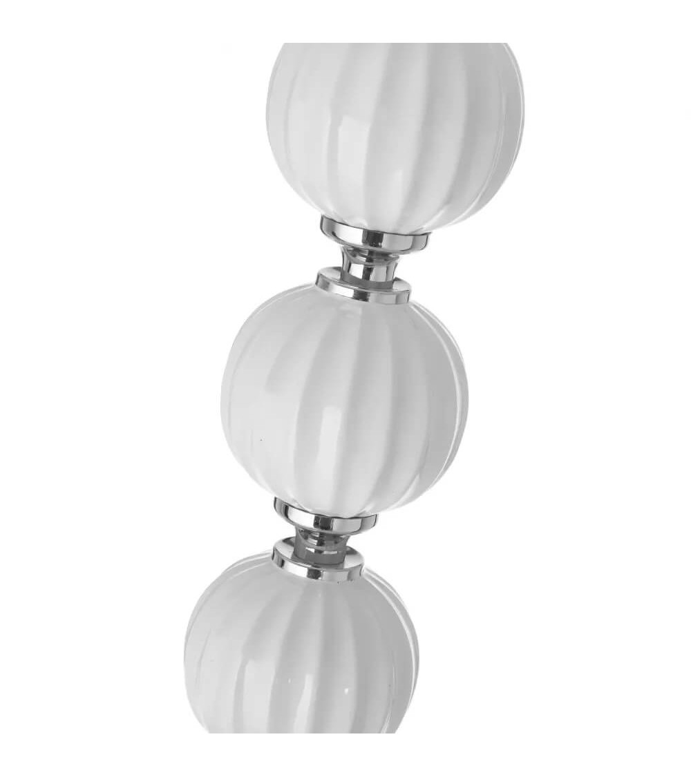 Dcasa Lámpara De Pie Moderna Plateada De Metal Para La Entrada Fantasy