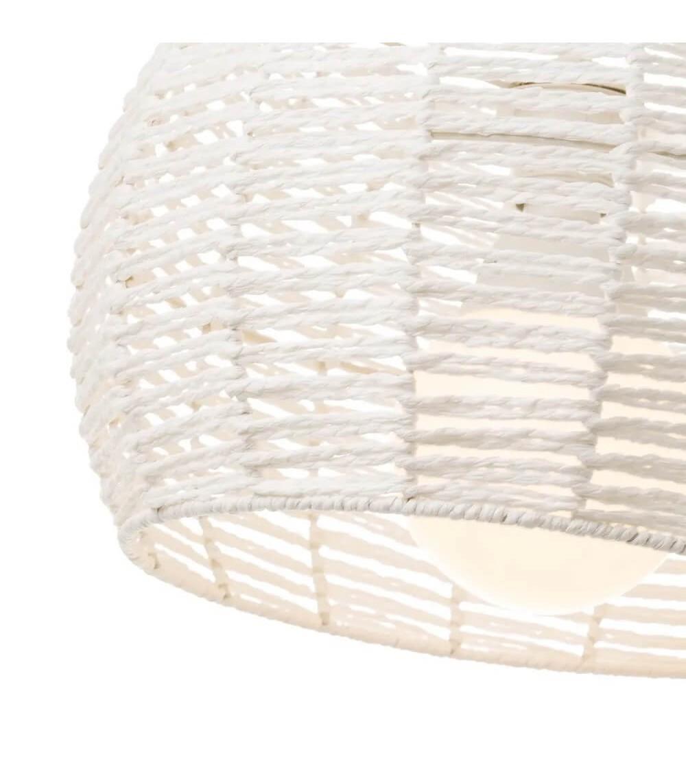 Dcasa Lámpara De Techo Colgante De Metal Blanca Minimalista Para Cocina Vitta