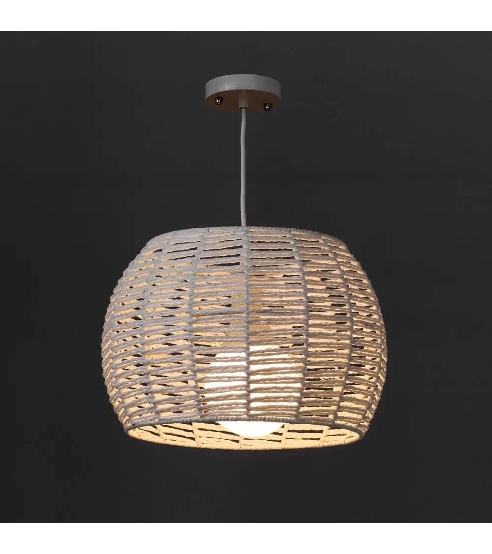 Dcasa Lámpara De Techo Colgante De Metal Blanca Minimalista Para Cocina Vitta