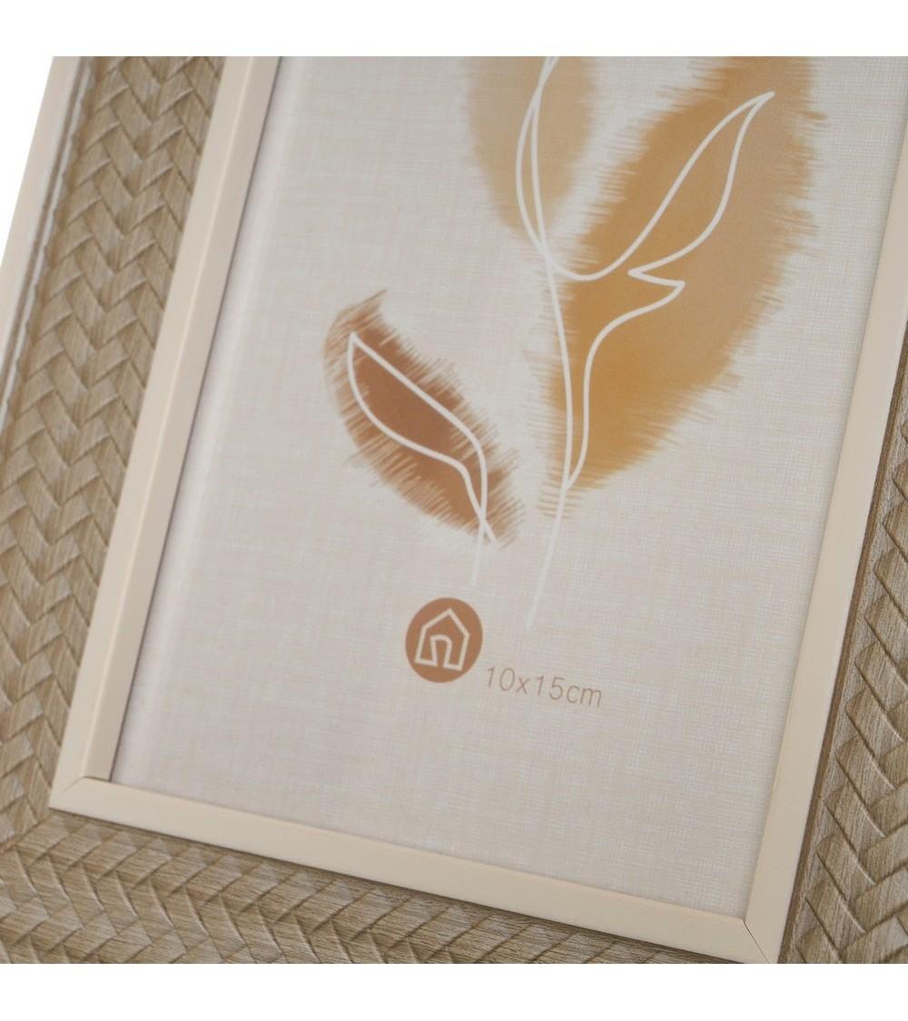 Dcasa Marco De Fotos Cenefa Gris De Plástico Con Cristal Para Foto De 10x15 Cm