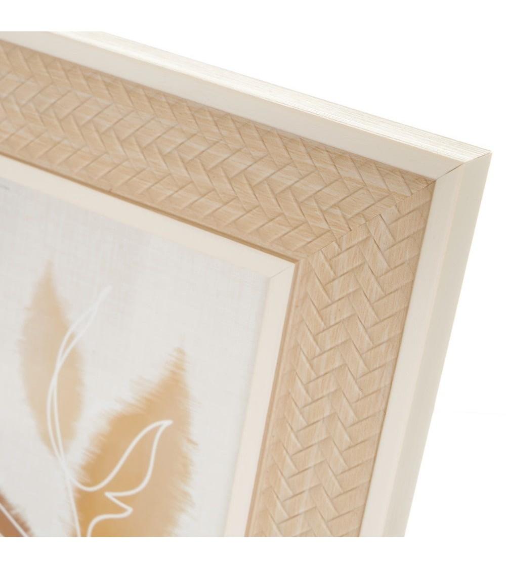 Dcasa Marco De Fotos Natural Cenefa De Plástico Con Cristal Para Foto De 10x15 Cm