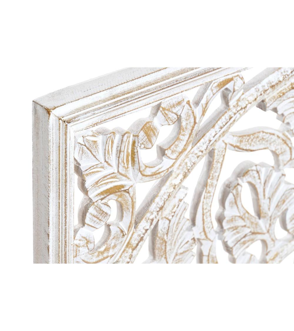 Dcasa Mural Decoracion De Pared Envejecido Madera Tallado Floral Decape