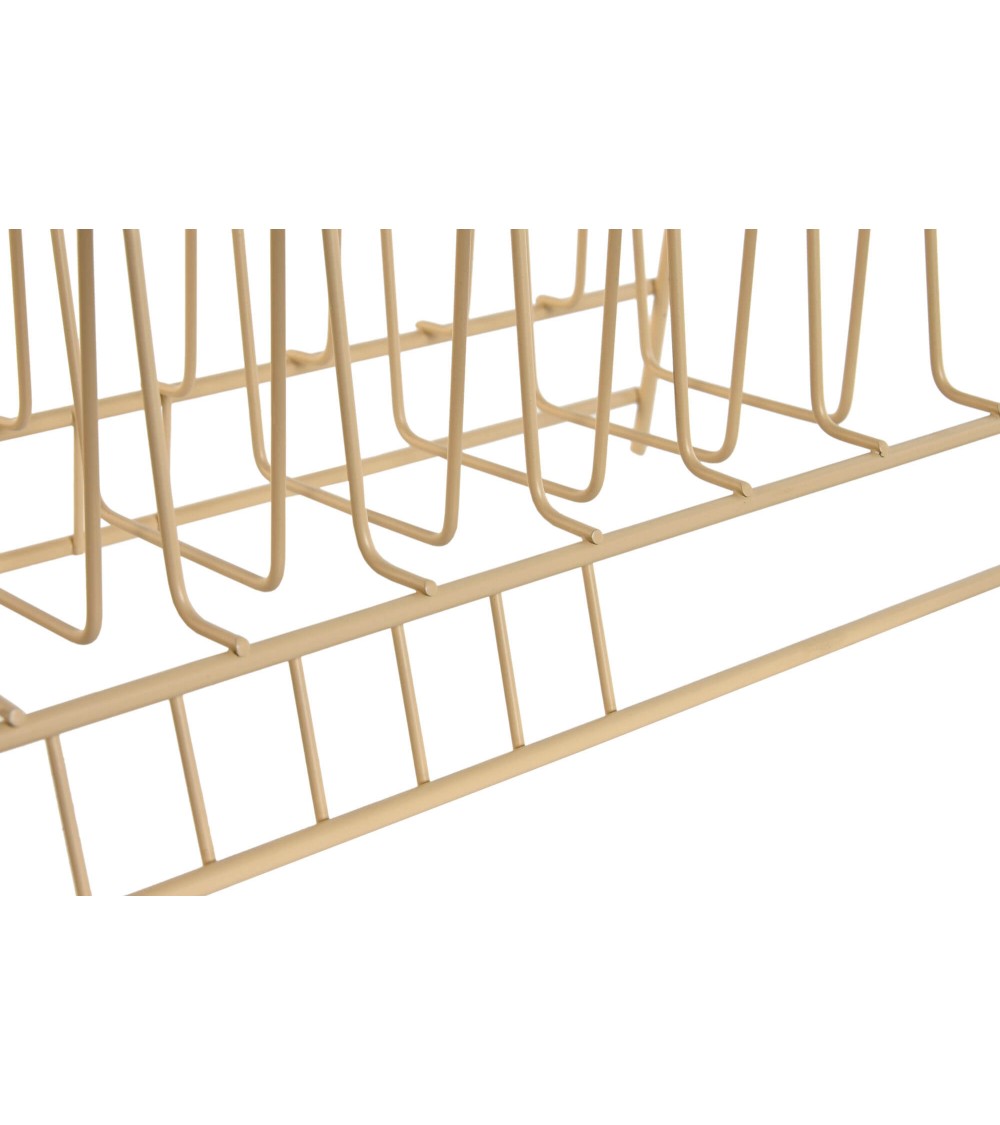 Dcasa Organizador De Metal De Color Beig 35x18x10 Cm