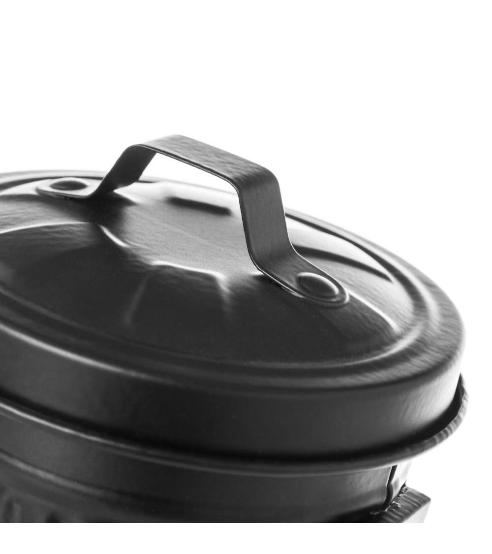 Dcasa Pack 2 Cenicero De Metal Blanco Y Negro Originales