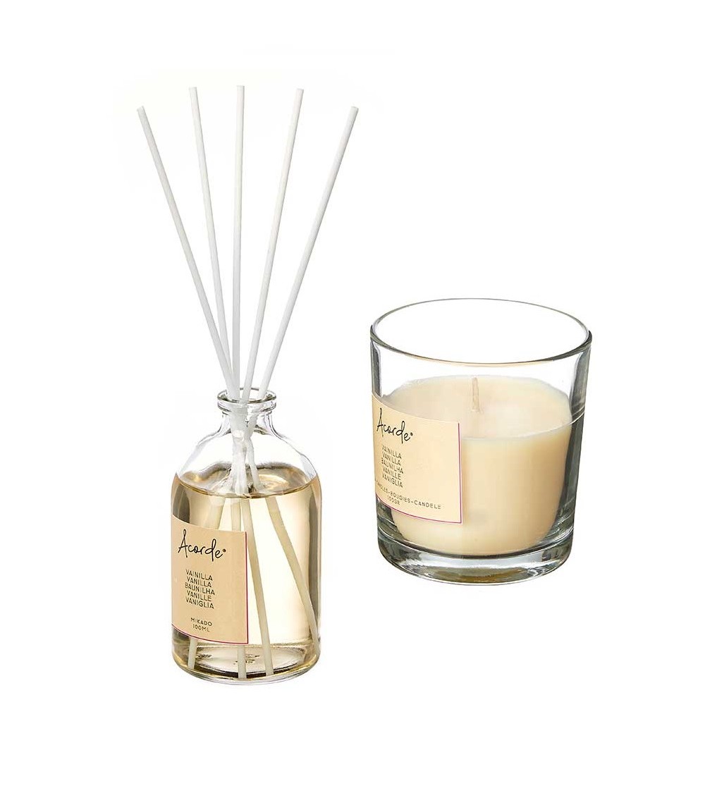 Dcasa Pack de mikado 100 ml y vela de 30 horas de vainilla