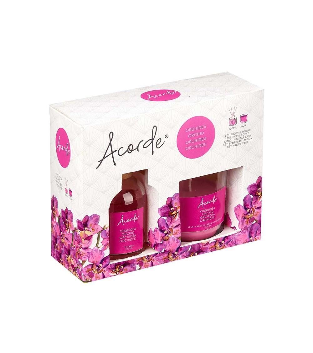 Dcasa Pack De Mikado 100ml Y Vela De 30 Horas De Orquidea