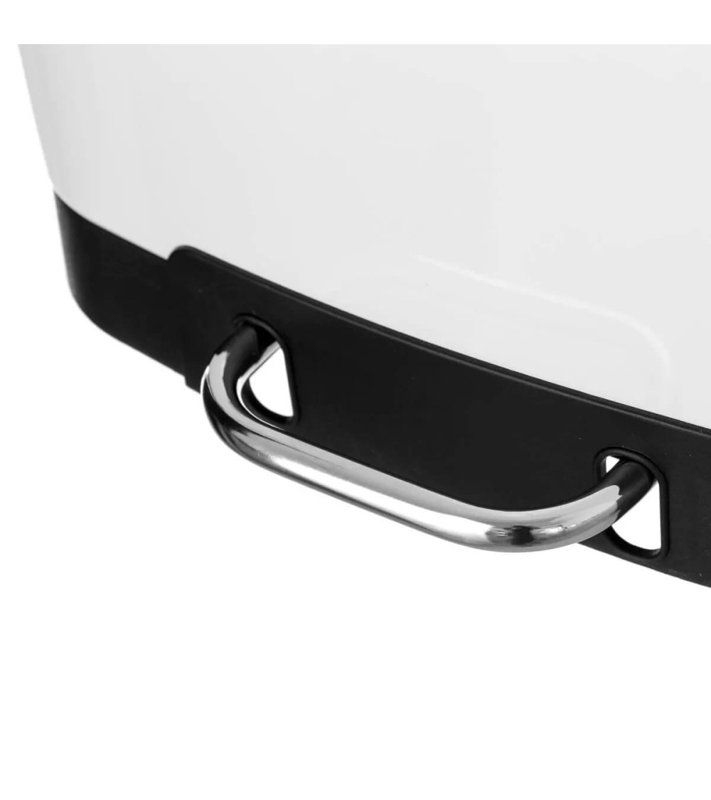 Dcasa Papelera Blanca Nórdica De Metal De 12 Litros