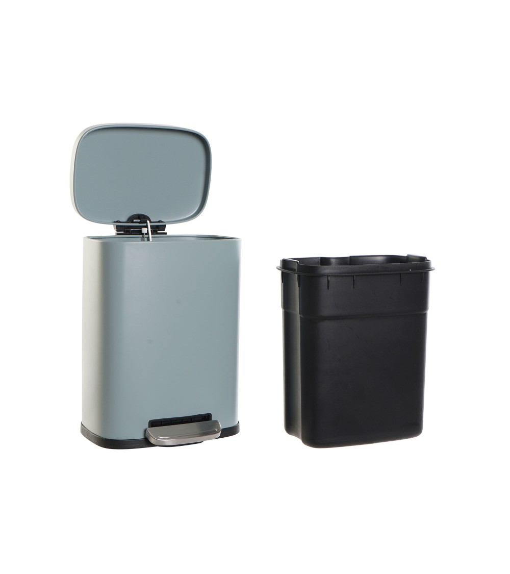 Dcasa Papelera De Metal Y Polipropileno Con Cerrado Lento De 5 Litros