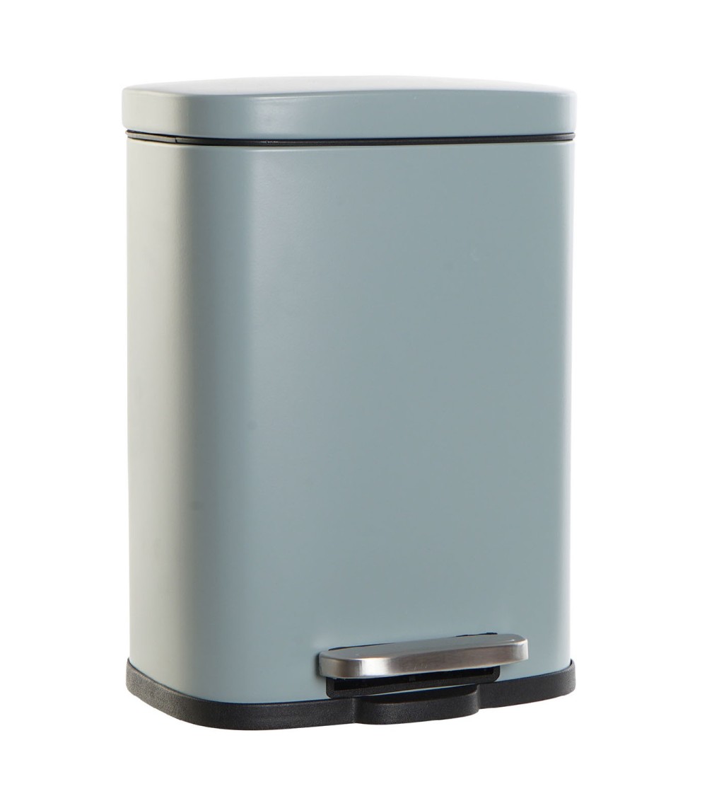 Dcasa Papelera de metal y polipropileno con cerrado lento de 5 litros