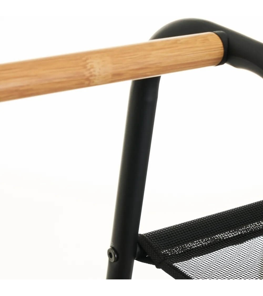 Dcasa Perchero Con 4 Estantes De Hierro Negro De 100x39x151 Cm