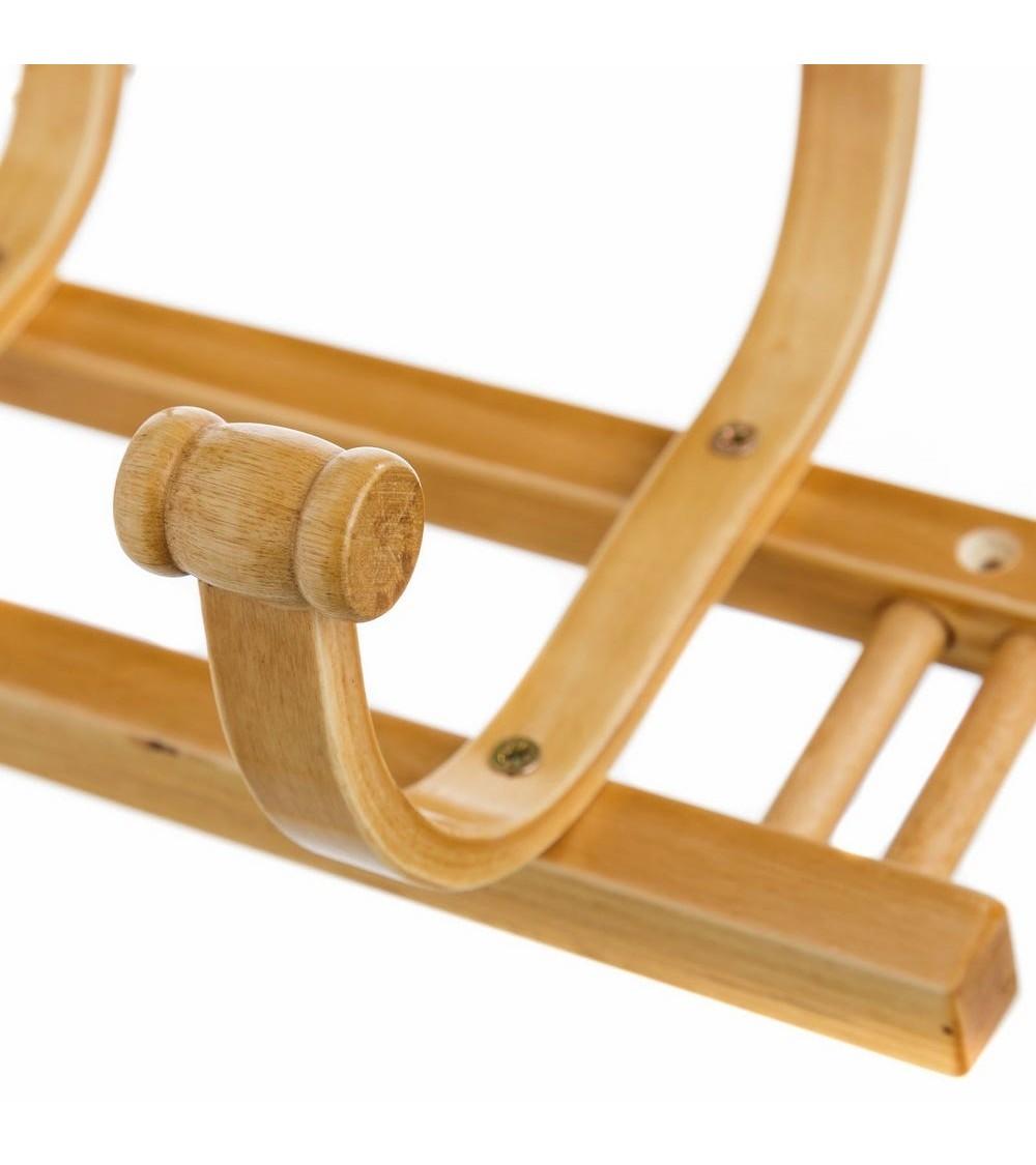 Dcasa Perchero De Pared Beige De Madera Roble De 60x26 Cm