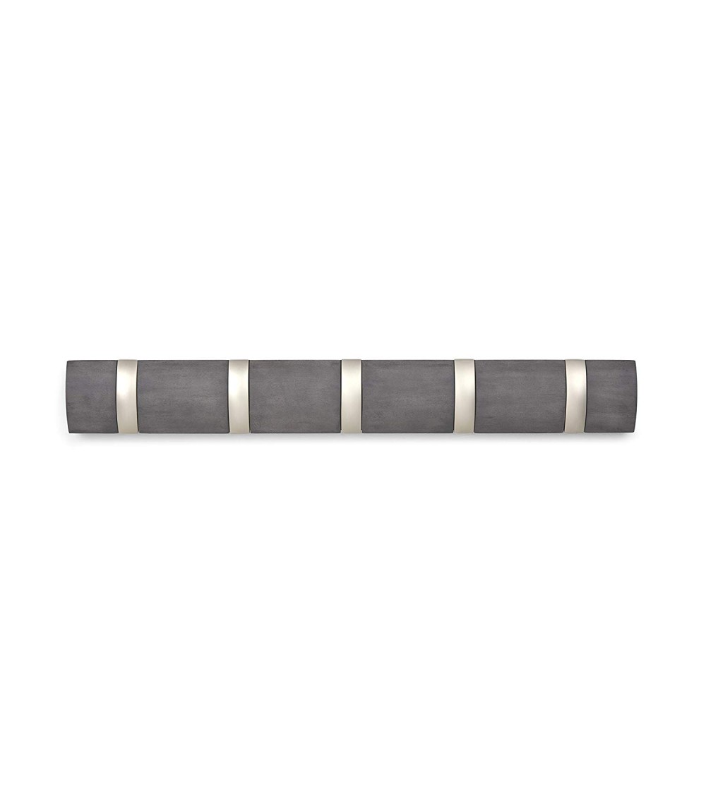 Dcasa Perchero De Pared Con 5 Ganchos Plegable Color Nickel