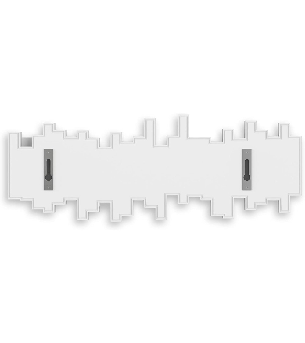 Dcasa Perchero De Pared Con 5 Ganchos Plegable Sticks Blanco Original Y Decorativo