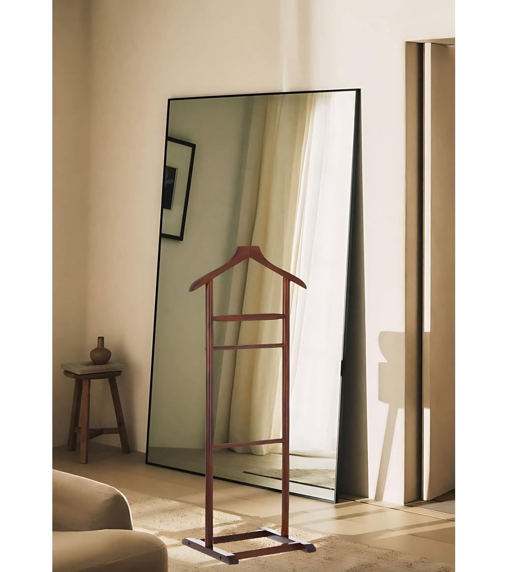 Dcasa Perchero Galán De Noche Marron De Madera De álamo Y Abedul De 48x36x107 Cm