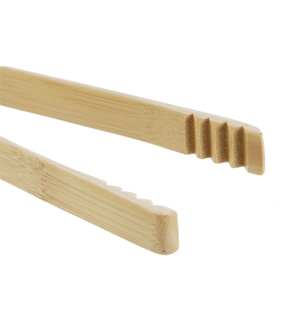 Dcasa Pinza De Bambu Natural Para Cocina Oriental 25x6x1 5 Cm