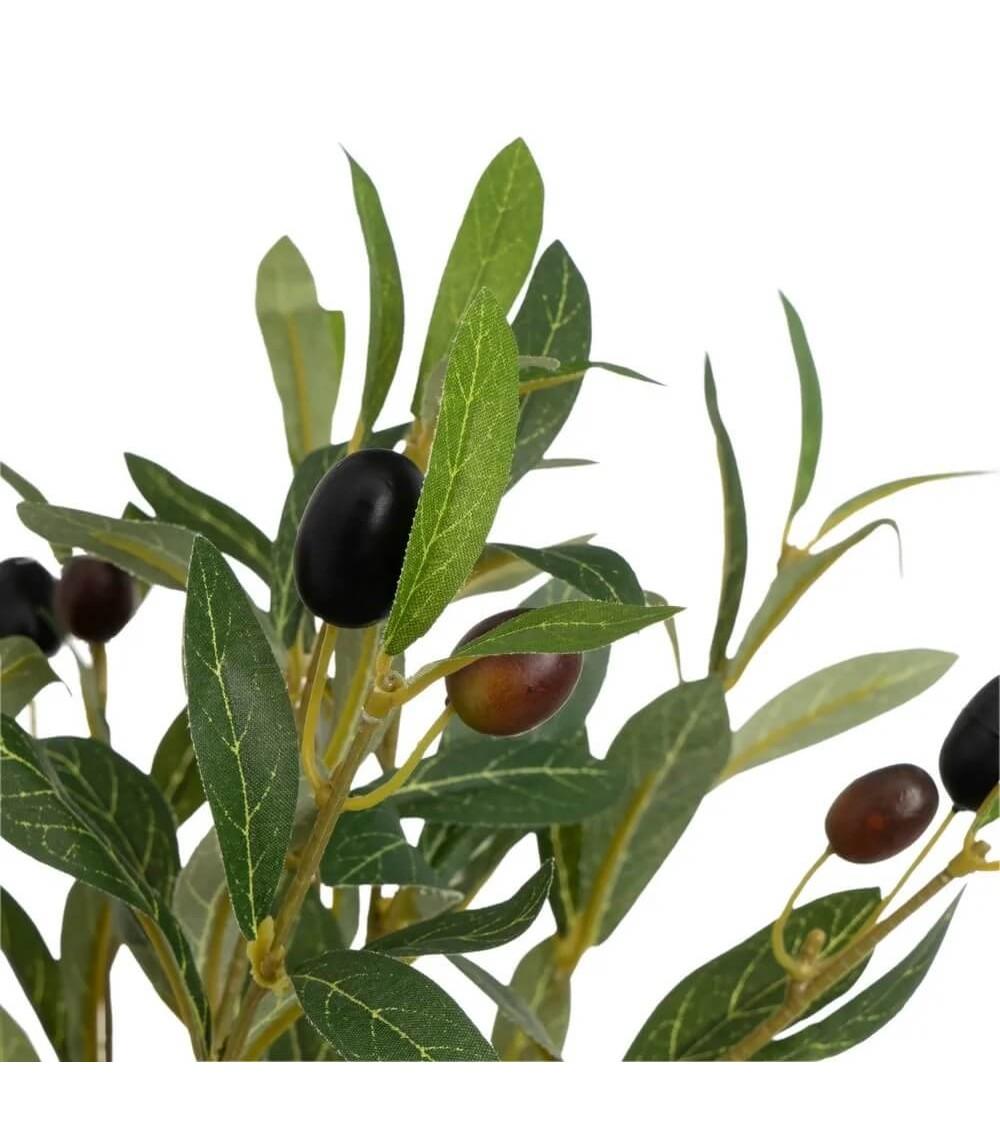 Dcasa Planta Artificial Olivo Verde De Plástico De 50 Cm