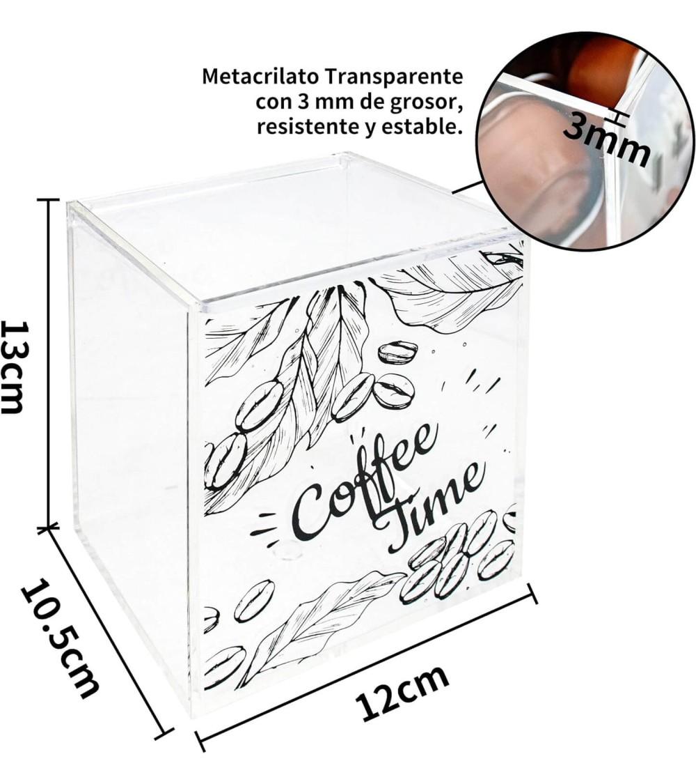 Dcasa Portacapsulas Metacrilato Para Capsulas De Cafe Nespresso O Dolcegusto COFFEE TIME