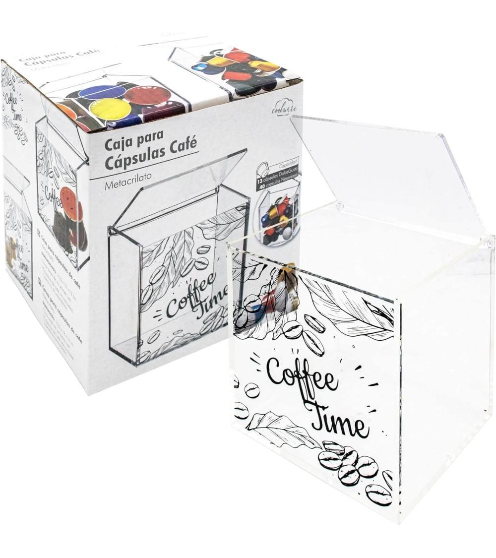 Dcasa Portacapsulas Metacrilato Para Capsulas De Cafe Nespresso O Dolcegusto COFFEE TIME