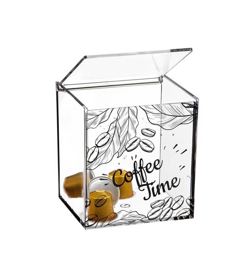 Dcasa Portacapsulas Metacrilato para Capsulas de Cafe Nespresso o Dolcegusto COFFEE TIME