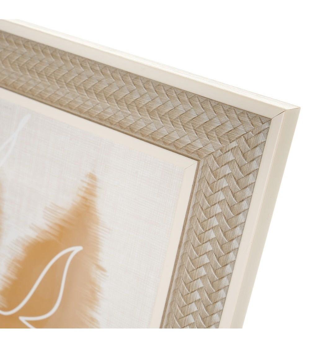 Dcasa Portafotos De Cenefa Gris De Cristal Y Plástico Para Foto De 20x25 Cm