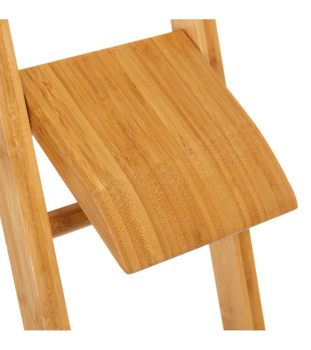 Dcasa Portarrollos Con Escobilla Marrón De Bambú De 21x36x82 Cm