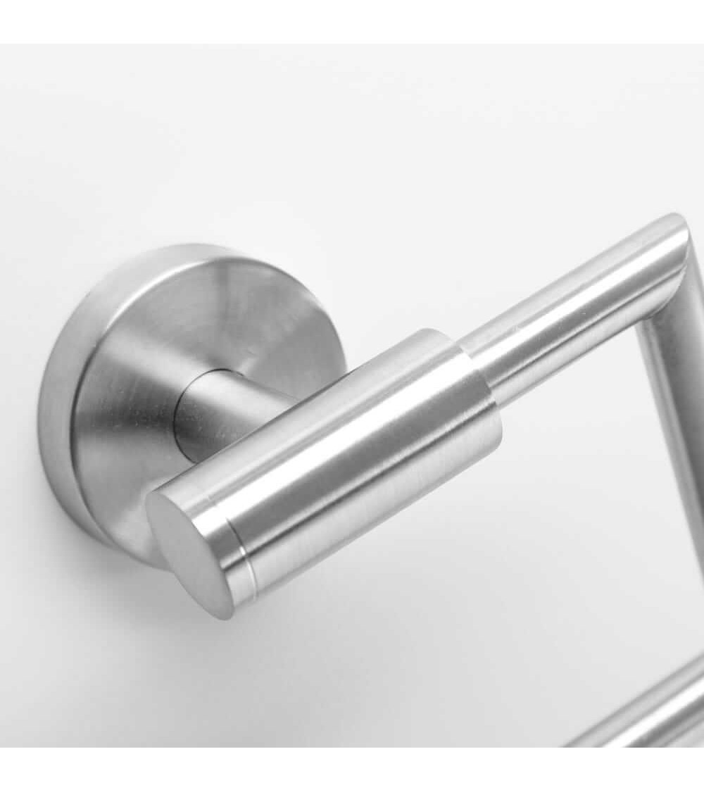 Dcasa Portarrollos De Pared De Acero Inoxidable Plateado De 15x5x13 Cm