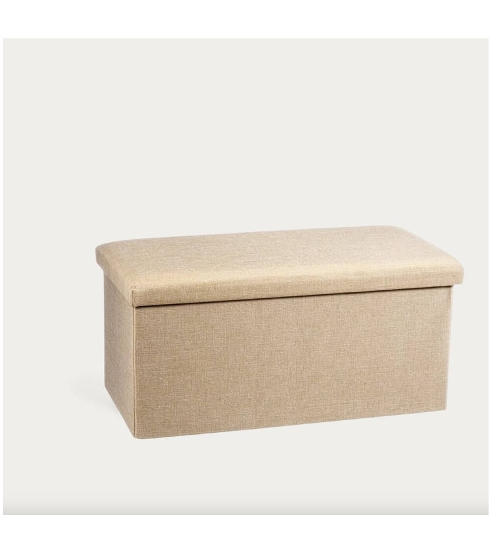 Dcasa Puff Pongotodo Plegable Rectangular Beige 76 Cm