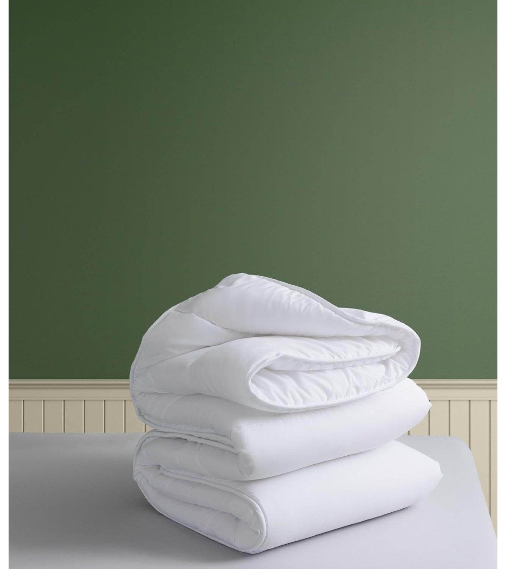 Dcasa Relleno Nórdico Tratamiento Aloe Vera Con Tacto Seda Blanco De Microfibra Y Fibra Hueca Siliconada Para Cama De 135 Cm