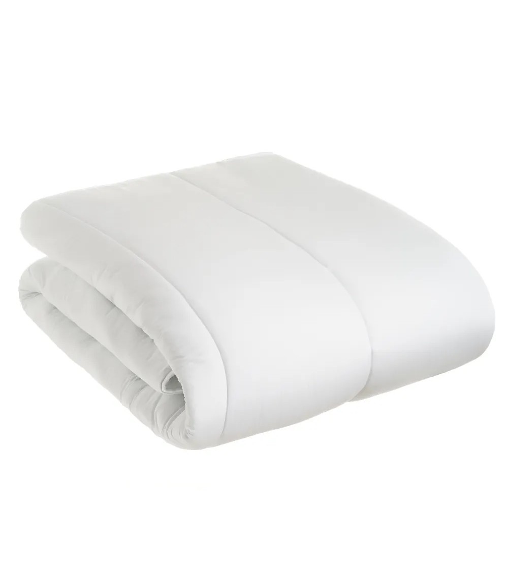 Dcasa Relleno nórdico tratamiento aloe vera con tacto seda blanco de microfibra y fibra hueca siliconada para cama de 135 cm