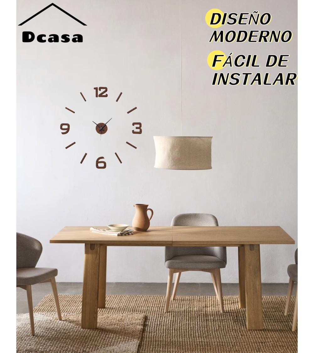 Dcasa Reloj De Pared Marrón De Polipropileno De 60 Cm