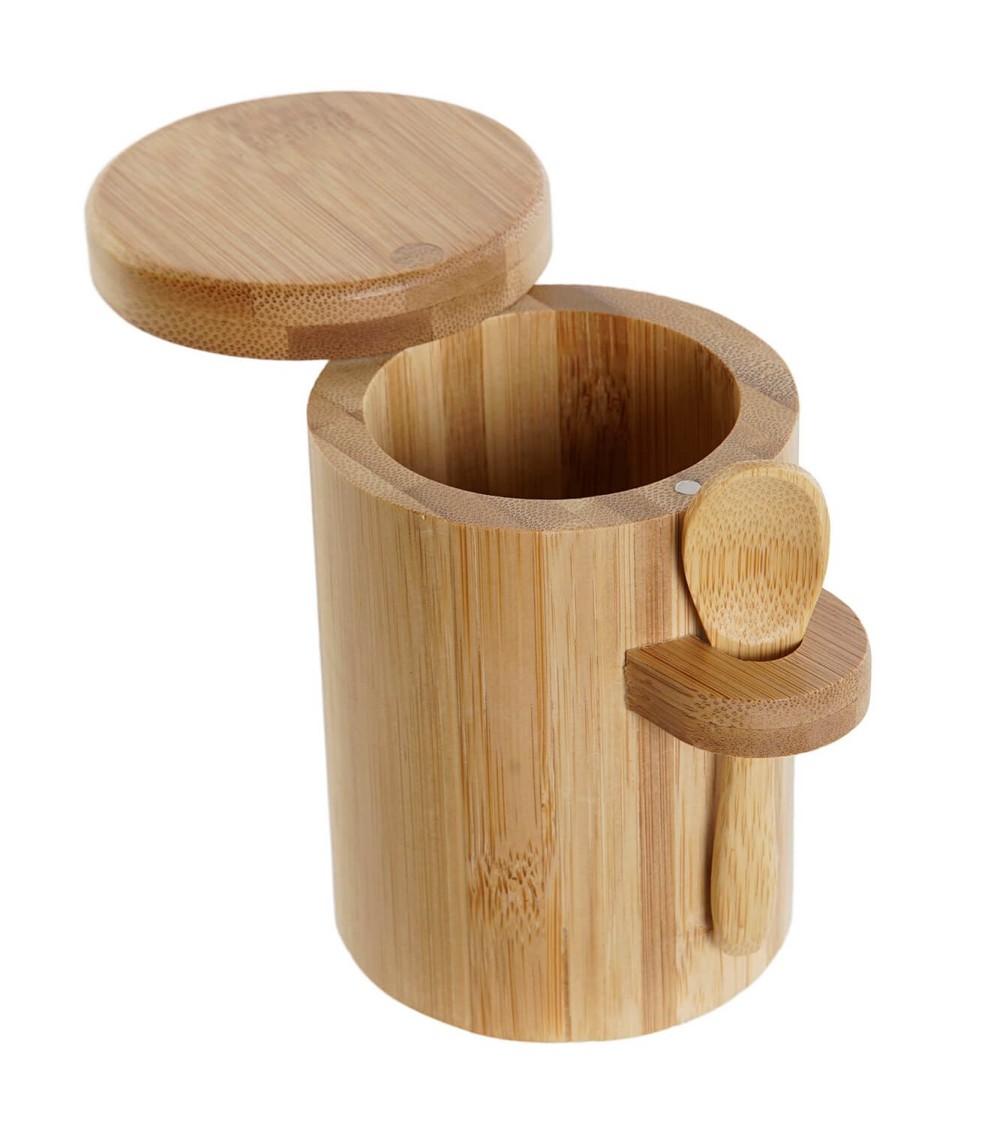 Dcasa Salero Y Azucarero Bambu Natural Para Cocina Sol Nacido