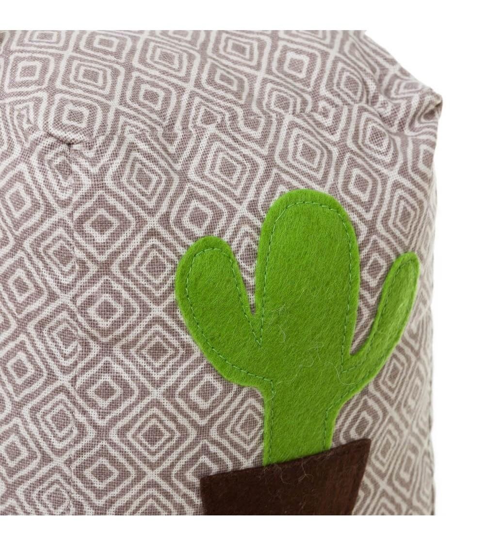Dcasa Set 2 Sujeta Puertas Para Suelo Original Cactus De Tela Topes De Puerta Decorativo