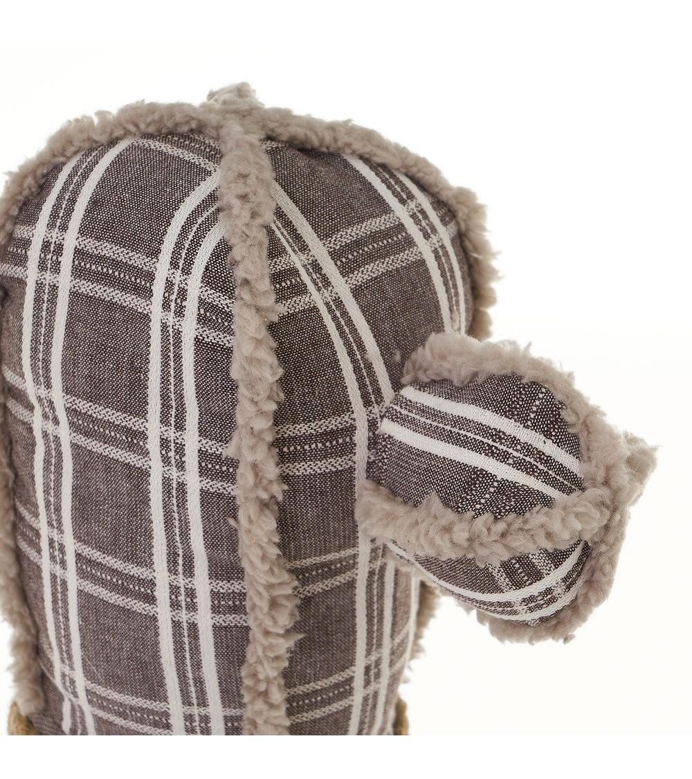 Dcasa Set 2 Tope Puerta Original Cactus De Tela Arena De 23x10x28 Cm